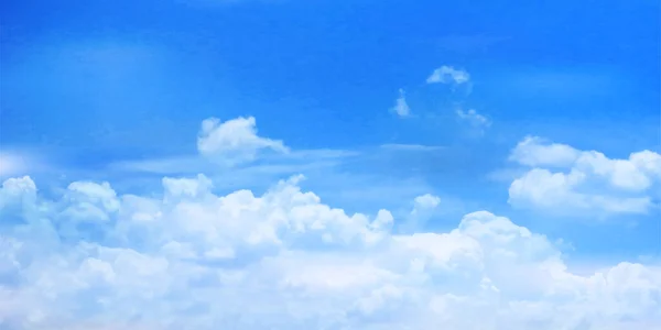 Cielo Nube Paisaje Fondo Azul — Vector de stock