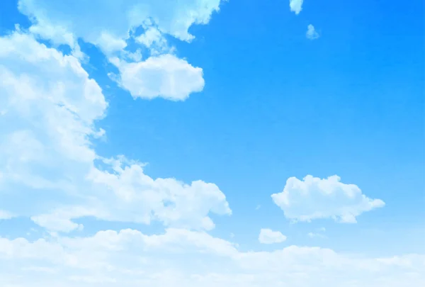 Ουράνιο Σύννεφο Τοπίο Μπλε Φόντο — Διανυσματικό Αρχείο