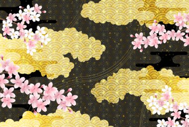 Kiraz çiçekleri bahar çiçek arka plan 