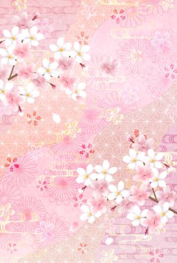 Kiraz çiçekleri bahar çiçek arka plan