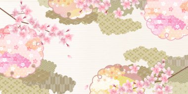 Kiraz çiçekleri bahar çiçek arka plan 