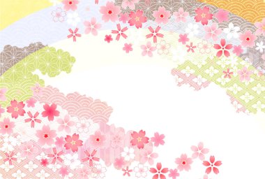 Kiraz çiçekleri bahar çiçek arka plan 