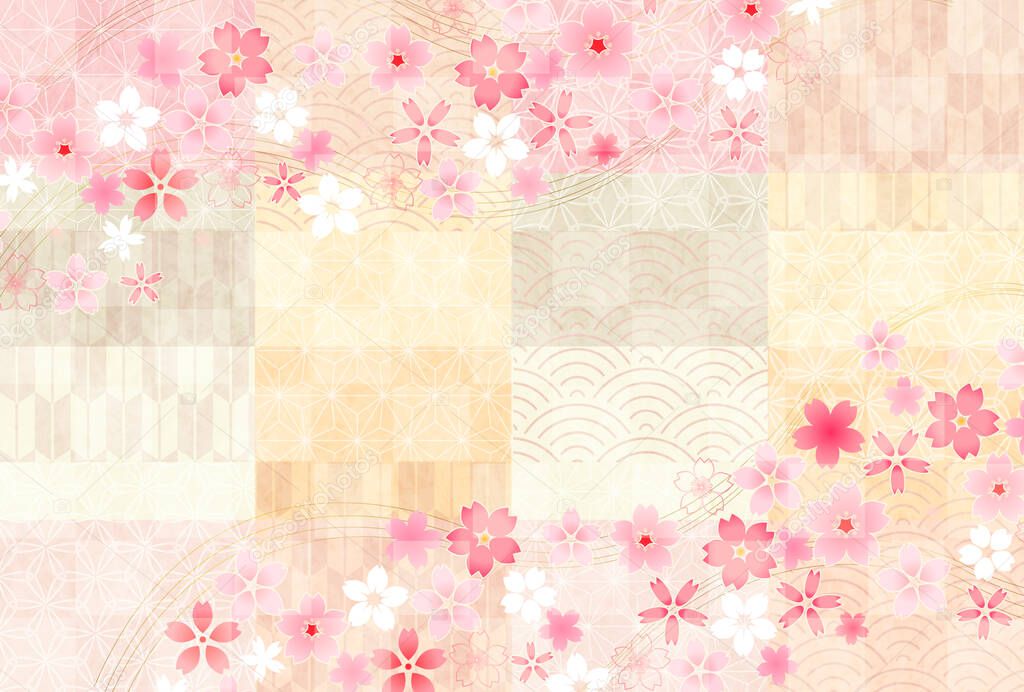 Cherry blossoms spring flower background 