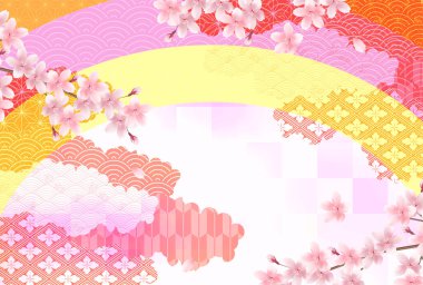 Kiraz çiçekleri bahar çiçek arka plan 