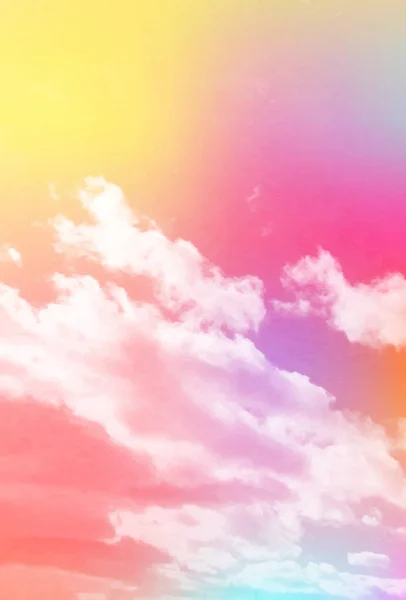 空のカラフルな雲の風景の背景 — ストックベクタ