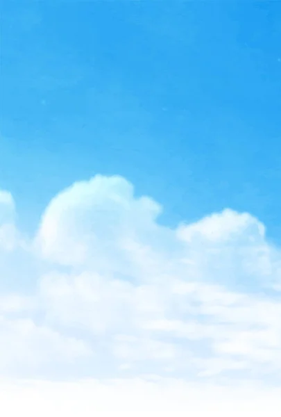 Cielo Nubes Azul Paisaje Fondo — Vector de stock