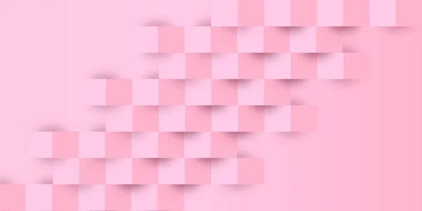 Frühling Dreidimensionalen Rosa Hintergrund — Stockvektor