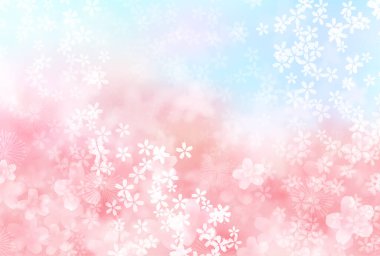 Kiraz çiçekleri bahar çiçek arka plan