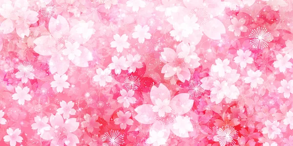 Cherry Blossoms Voorjaar Bloem Achtergrond — Stockvector