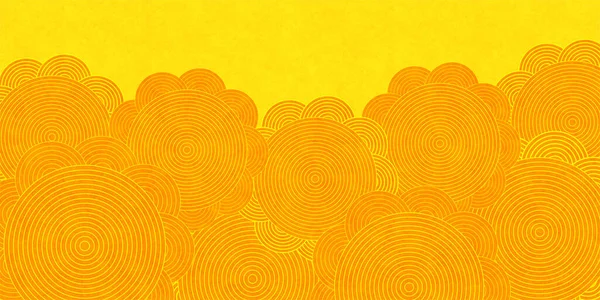 Sunflower Summer Japanese Pattern Background — Stock Vector