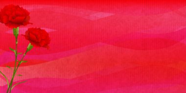 Anneler Günü Karanfili Japon Kağıt Arkaplanı