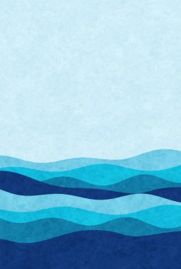 Deniz dalgası Japon desen arka planı