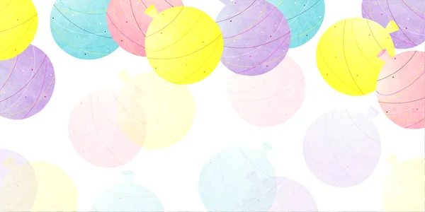 Balão Água Festival Verão Fundo Papel Japonês — Vetor de Stock