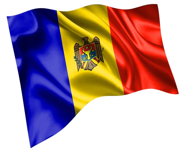 Moldova Country Flag Icon — Vettoriale Stock