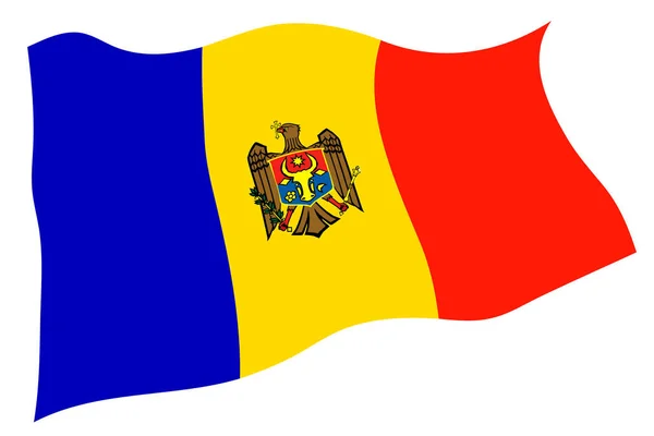 モルドバ国旗アイコン — ストックベクタ