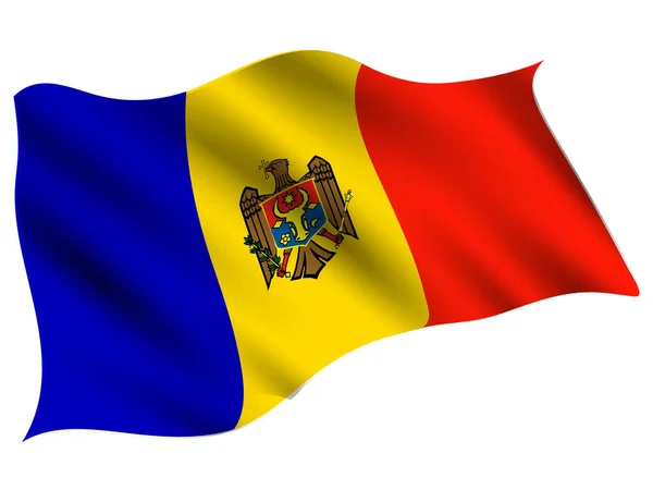Moldova Country Flag Icon — ストックベクタ