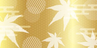 Japon desenli akçaağaç desen arka planı