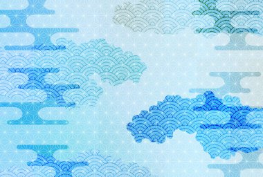 Japanese paper summer greetings Japanese paper background