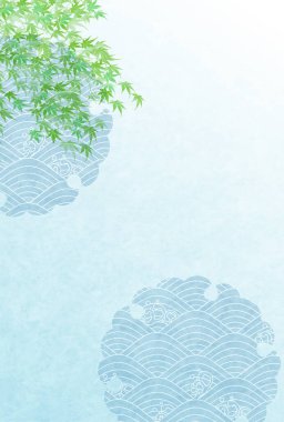 Japon akçaağaç desenli yaz arka planı