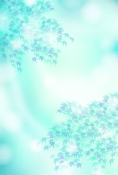 Maple Japanese Pattern Summer Background — ストックベクタ