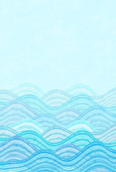 波海日本のパターンの背景 — ストックベクタ