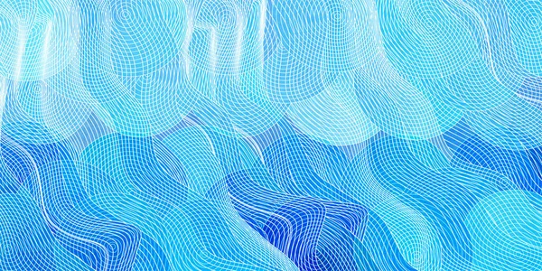 Wave Sea Japanese Pattern Background — Stock Vector