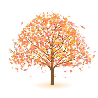 Sonbahar yaprakları sonbahar ağacı simgesi