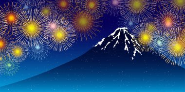 Havai fişek dağı. Fuji yaz geçmişi