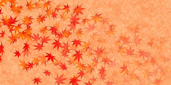 Otoño Hojas Arce Fondo Otoño — Vector de stock