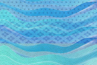 Japon desenli yaz arkaplanı dalgası