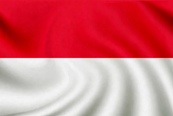 印度尼西亚国家国旗图标 — 图库矢量图片