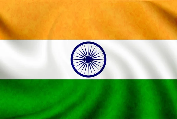 印度国家国旗图标 — 图库矢量图片