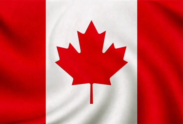 Ikone Der Kanadischen Nationalflagge — Stockvektor