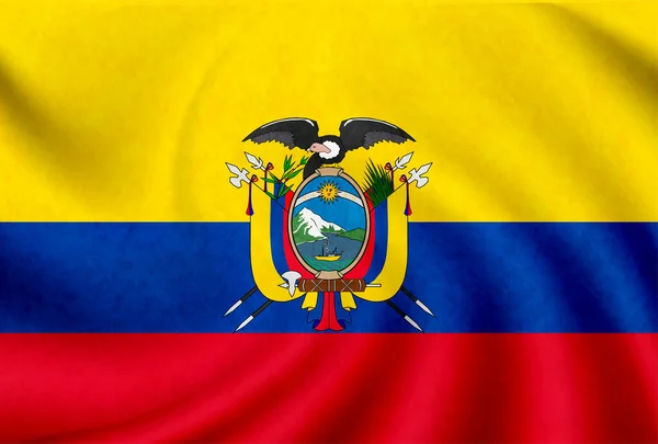 厄瓜多尔国家国旗图标 — 图库矢量图片
