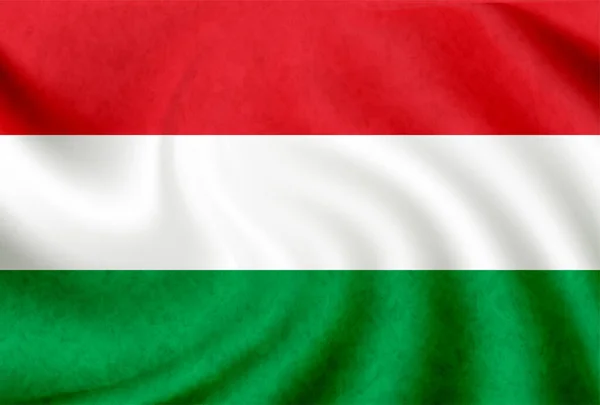 Ungern Land Nationell Flagga Ikon — Stock vektor