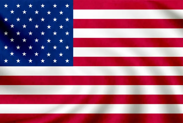 Amerika Ülke Ulusal Bayrağı Simgesi — Stok Vektör