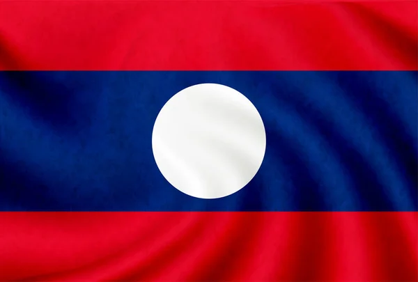 ラオス国旗アイコン — ストックベクタ