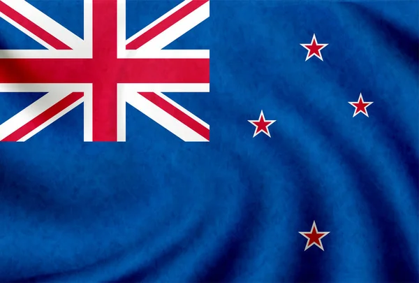 Nový Zéland Země Národní Vlajka Ikona — Stockový vektor