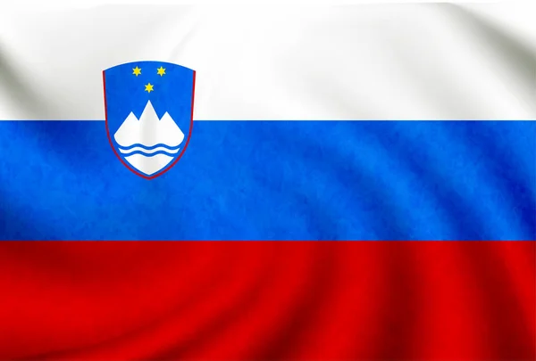 Slovenia Paese Icona Della Bandiera Nazionale — Vettoriale Stock
