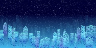 Gece gökyüzü yıldızı arkaplanı oluşturuluyor