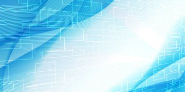 Wave technology network sea background
