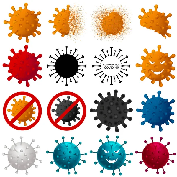 Virus Infection Corona World Icon — ストックベクタ