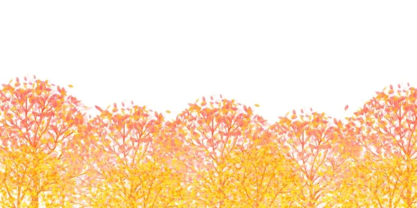 秋の紅葉風景の背景 — ストックベクタ