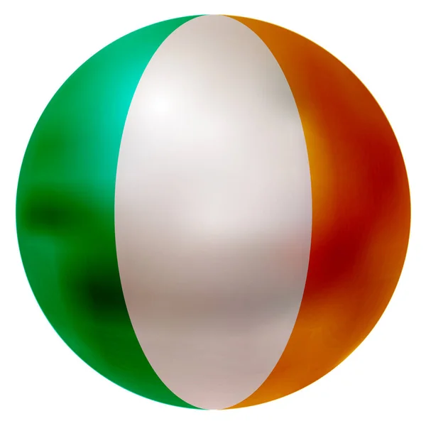 Ireland National Flag Ball Icon — Stock Vector