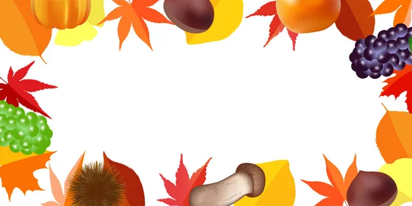 Autumn Leaves Maple Taste Background — Stock Vector