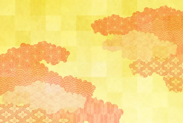 Efterår Japansk Papir Japansk Mønster Baggrund – Stock-vektor
