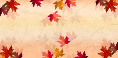 Sonbahar yaprakları akçaağaç sonbahar arkaplanı