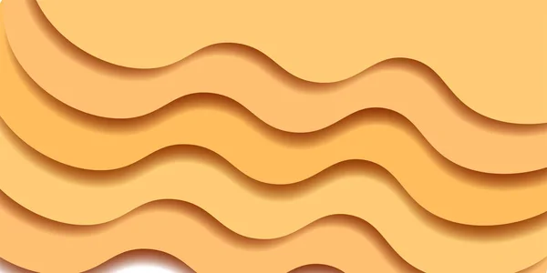 Осенняя Волна Оранжевый Фон — стоковый вектор