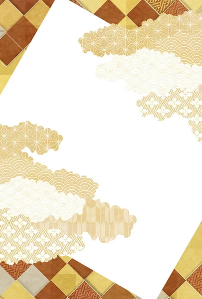Японский Бумажный Фон — стоковый вектор
