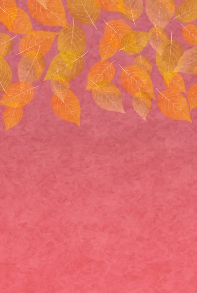 Autumn Leaves Japanese Pattern Autumn Background — Stock Vector
